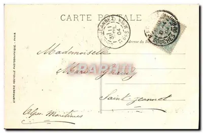 Marseille — Zamek If i Wyspy Frioulu — zachód słońca — LL. — N° 137 — Rewers