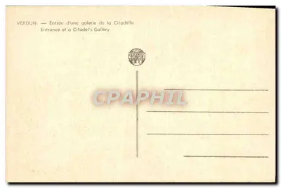 Verdun — Entrée d'une galerie de la Citadelle — Rewers