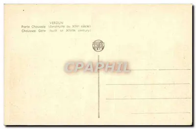 Porta Chaussée — Verdun — editor Verdon — Verso