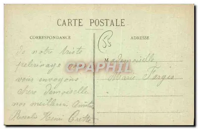 Saint-Mihiel — O Sépulcro, obra de Ligier Richier — Madame Delaty, Livraria Central, St-Mihiel — Verso