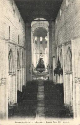 Selles-sur-Cher — A Igreja — Grande Nave, Século XIII