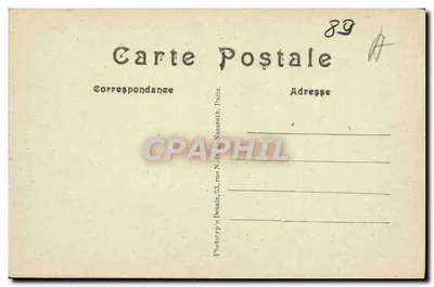 Auxerre — Absydę kościoła św. Germain i Szpital — Photolyp'e Nazareth, Paryż — Rewers