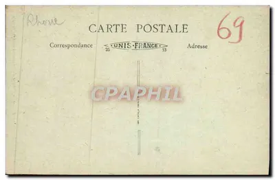 Villefranche (Rhône) — Fronton Katedry Notre-Dame des Marais — B.F. Lyonnaïs — Rewers