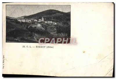 Bilhete postal antigo Yzeron