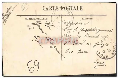 LYON — Il Monumento Carnot, Piazza della Repubblica — LL. N° 148 — Verso