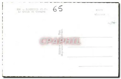 Lourdes (H.P) — O Cristo do Calvário — Edições JOYE, Paul — Verso