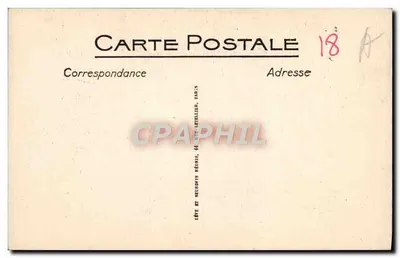 Bourges - Widok na południową fasadę Pałacu Jacques Cœur — LL, n°46 — Rewers