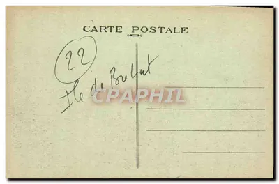 Isla de Bréhat — Croix-Autel del Bourg — Coll. E. Hamonic-Saint-Brieuc, n° 7745 — Reverso