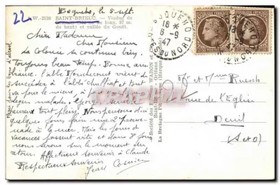 Wiadukt Coussin — Saint-Brieuc — wydawca Waron — Rewers