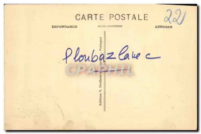 Pors-Even - Kaplica Trójcy Świętej — widok wybrzeża z jachtem — wydawnictwo Ploubazlanec-Paimpol, nr 17 — Rewers