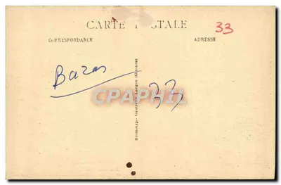 Bazas (Gironde) — Plac Katedry — Zbiór Jolly, Bazas — Rewers