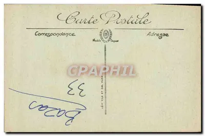 Bazas — Binnenkant van de Kerk — J. Sanchez, Uitgever, Rue Fondespan, Bazas — Achterkant