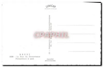 Brest — Most Recouvrance — Compagnia Sztuki Fotomechanicznej — Rewers