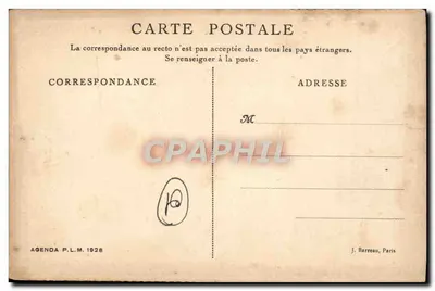 Kościół w Brou: grobowiec Marguerite de Bourbon — Bourg-en-Bresse — Agenda P.L.M. 1928 — Rewers