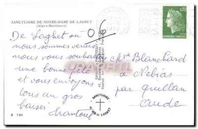 Sanctuaire de Notre-Dame de Laghet — éditeur Photoguy, n°784 — Rewers