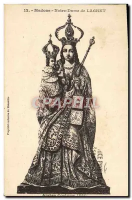 Madona - Nossa Senhora de LAGHET — Antigo Traje 1860 — Propriedade exclusiva do Mosteiro