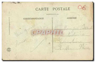 Klasztor Lachet — Trasa Corniche — Okolice Nice — Wydawnictwo Bileau, nr 1056 — Rewers