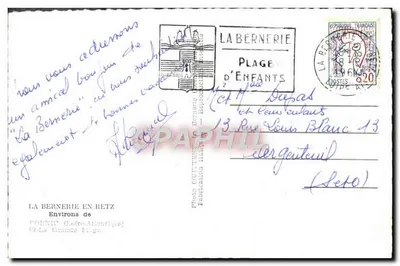 Plaża Dzieci — La Bernerie-en-Retz — Foto Guitte — nr serii 13 — Rewers