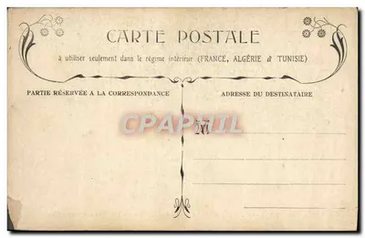Bilhete postal antigo Montsoult A Villa Bethanie Facha da Saída dos Colonos — Verso