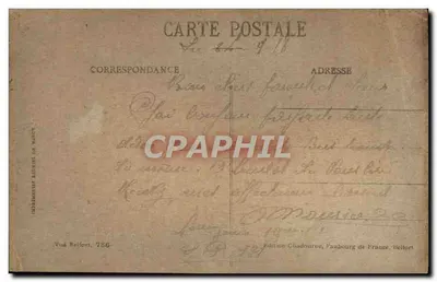 Belfort - La Préfecture et le Boulevard Carnot — éditeur : Édition Chalourne, Faubourg de France, Belfort — Verso