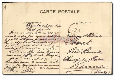 Chambéry — Zamek Ducal — Portal Świętego Dominika — wydawca anonimowy, n° 272 — Rewers