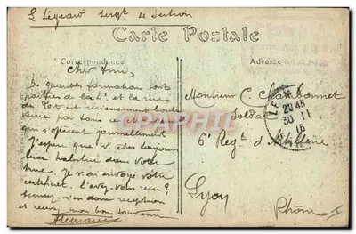 LE MANS — Maison d'Adam et Ève — R. BARRIÈRE, Édit. Le Mans — Verso