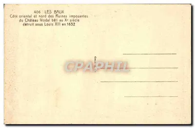 Les Baux — Ruine imponenti — Lato orientale e nord del castello feudale — Verso