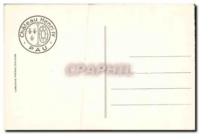 Os Adeus de Gabrielle d'Estrée — Tapeçaria do Castelo, Pau — Século XVIII — Verso