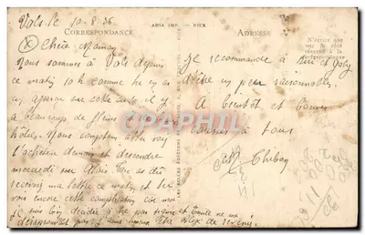 वाल्स-लेस-बैंस — एक बगीचे के कोने और सेंट-जॉन के स्रोत के आश्रय — ADIA IMP. NICE — पीछे