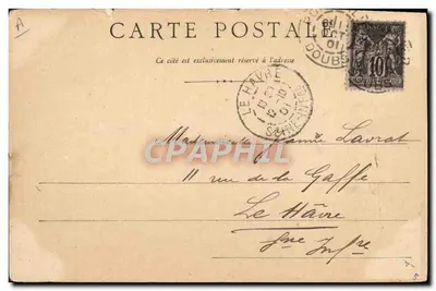 Bilhete postal antigo Pontarlier As Senhoras Das Entreportes — Verso