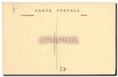 Chenonceau — Wjazd do zamku — A. P. — Rewers