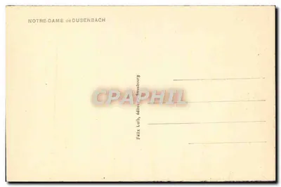 Onze Lieve Vrouw van Dusenbach — uitgever Félix Luby, Straatsburg — Achterkant