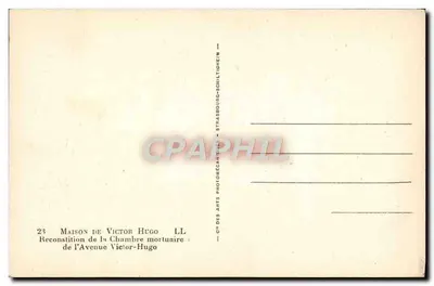 Camera mortuaria — Ricostruzione in Avenue Victor-Hugo — Editore — Verso