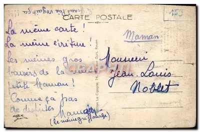 Rouen — Katedra — Ogólny widok — Wydawnictwo La Cigogne, nr 183 — Rewers