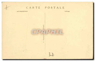 Chenonceau (Strona zachodnia) — Zamek i jego most — A.P. — Rewers