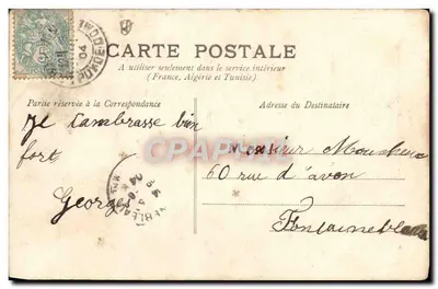 La Bourboule - O Funicular — A Auvergne, série 40, editor M.T.I.L. — Verso