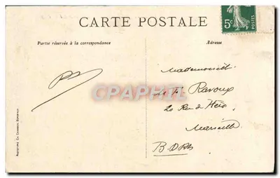 Bordeaux — Katedra św. Andrzeja — C. B. — Rewers