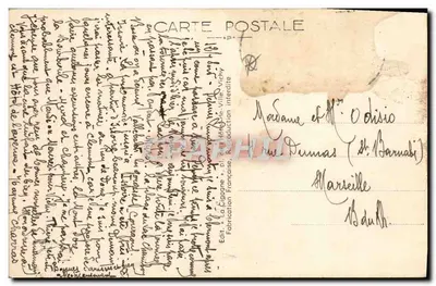 O Lago Chambon - A Praia — A Auvergne Pittoresque — Éd. La Cigogne, n° 3388 bis — Verso