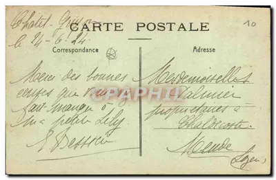 Châtel-Guyon (Puy-de-Dôme) — Uma Avenida do Parque — Etabli André Brulliard, Saint-Dizier — Verso