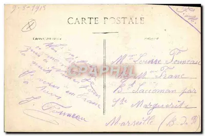 Nîmes - Plac Defilad — Fontanna Madeleine, wydawca Marchnat, nr 24 — Rewers