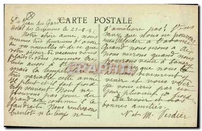 Około ST-JEAN-du-GARD — Most Abarines i Dolina Gardon — A. CONSIER, N° 17 — Rewers