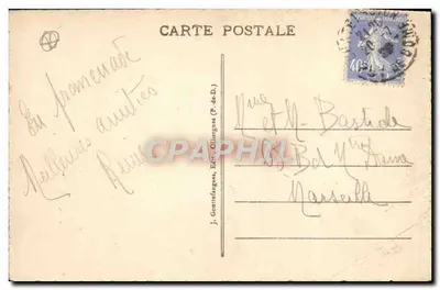 Châtel-Guyon — Sommet du Calvaire — Table d'Orientaion — éditeur J. Goutierfanges (P.-de-D.) — Verso