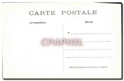 Zamek w Chantilly — Chimera autorstwa Nicolas Coustou — Héliotypie Bourdier et Faucheux — Rewers