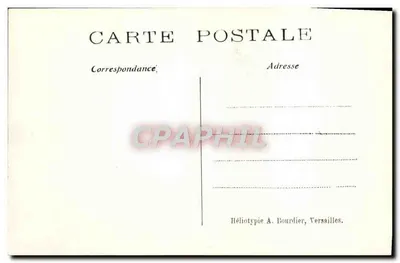 Castello di CHANTILLY — Facciata Ovest — Héliotypie A. Bourdier, Versailles — Verso