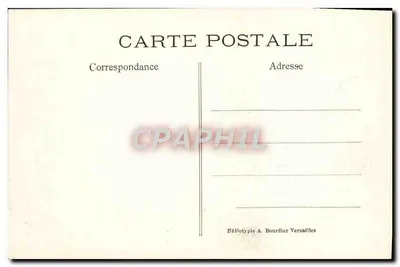 Castelo de Chantilly — Fachada Norte — Héliotypie A. Bourdier Versailles — Verso