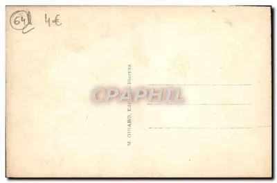 Castello sulla scogliera — vista costiera — M. GIRARD, Editore, Biarritz — Verso