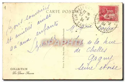 Les Perrons e Le Buan (região de Barberine) — vista tirada de Balme — n° 12464 — Braun & Cie, Imp. Edif. W. House-Dornach — Verso