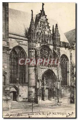 Rethel — Portal lateral da Igreja de São Nicolau (14510) — editor C. R. B. & Cie