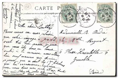 Environs de Vichy — Château de Maulmont (Rendez-vous de chasse) — Verso