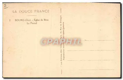 Bourg (Ain) — Kerk van Brou, Het Portaal — Les Éditions d'Art Yvon, Paris — Achterkant